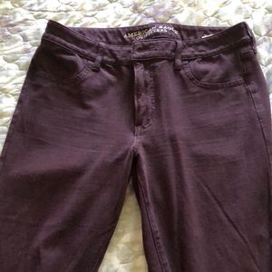 Maroon American Eagle jeans